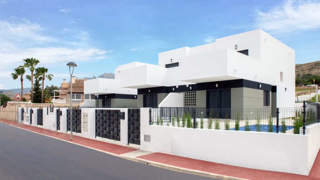 Maison neuve prête à vivre avec jardin privé à Busot – près d'Alicante et des plages