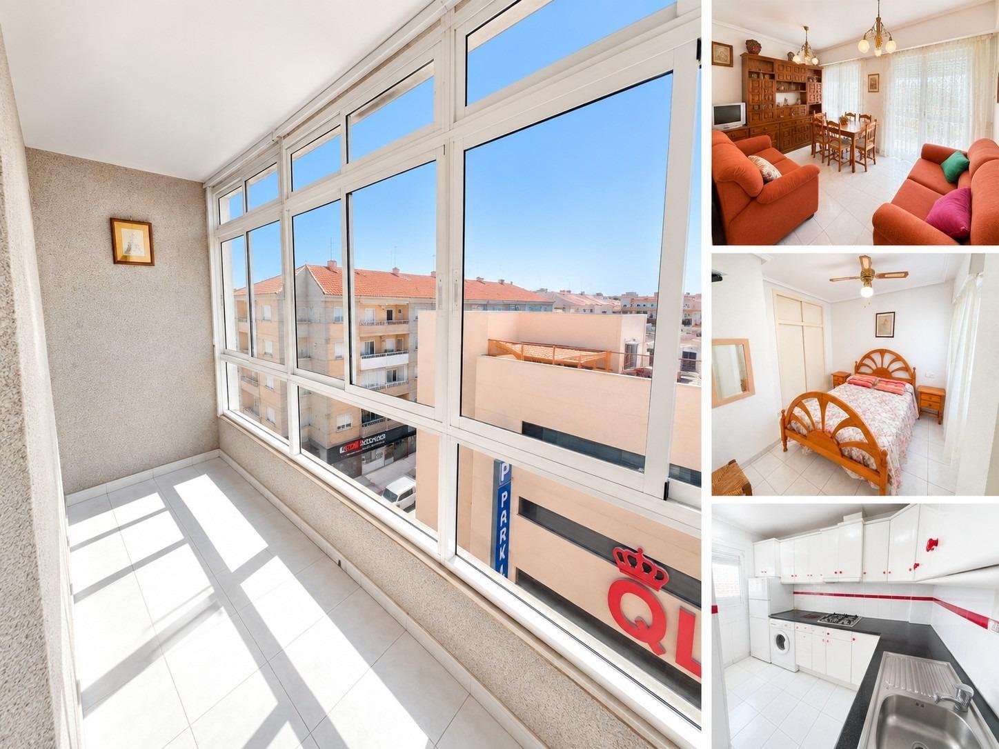 Südterrasse und zwei Schlafzimmer in Torrevieja