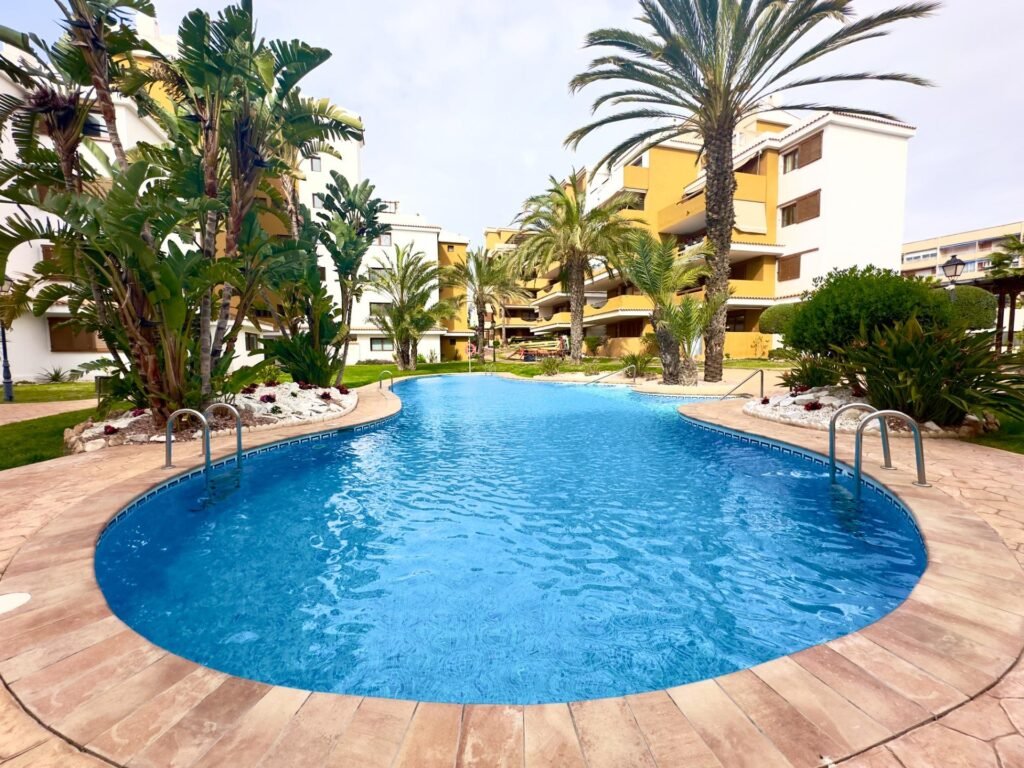 A spacious terrace at La Entrada, Punta Prima