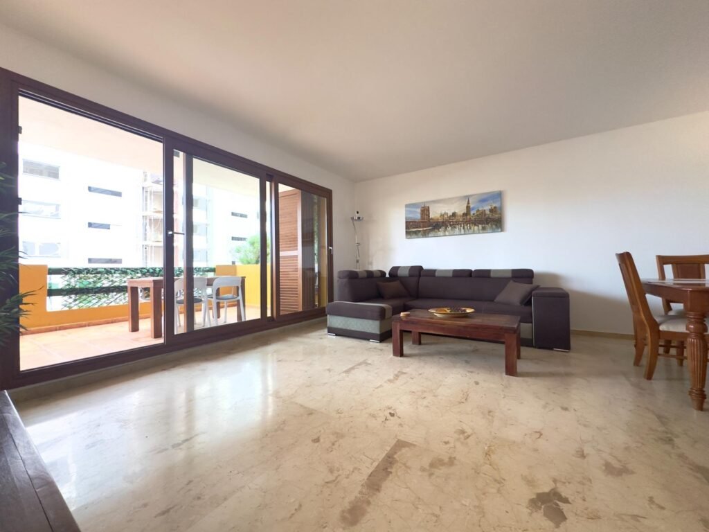 A spacious terrace at La Entrada, Punta Prima