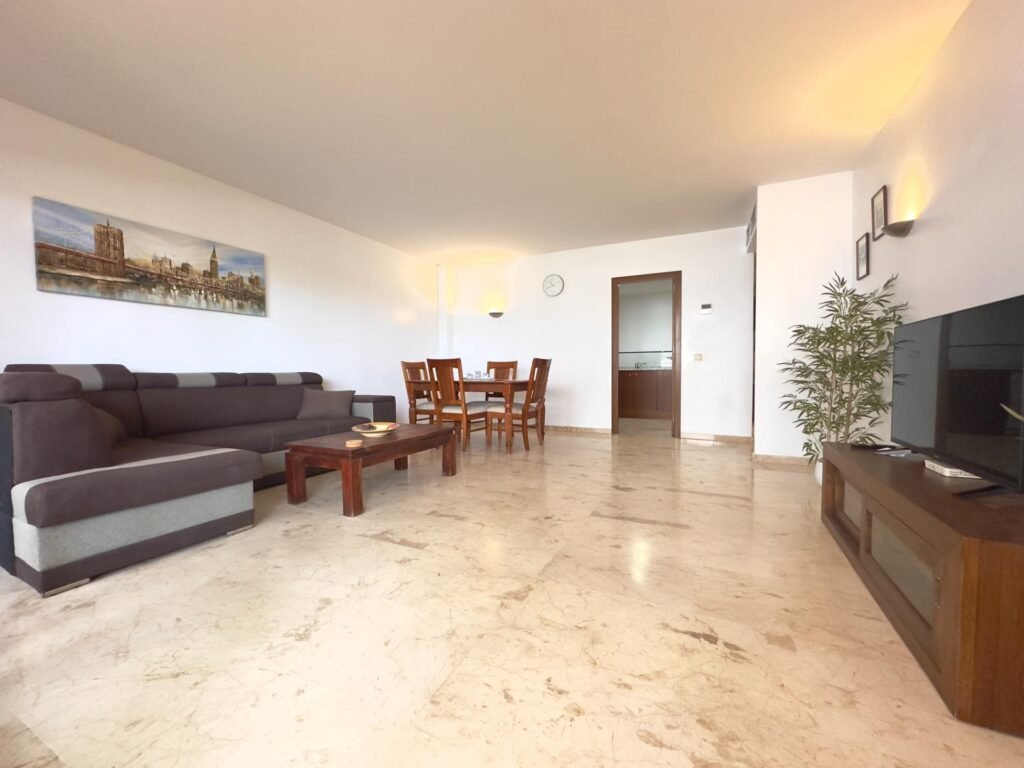 A spacious terrace at La Entrada, Punta Prima
