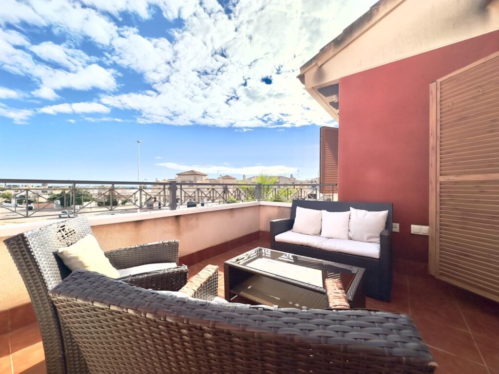 Terrasse privée sur le toit à Playa Flamenca