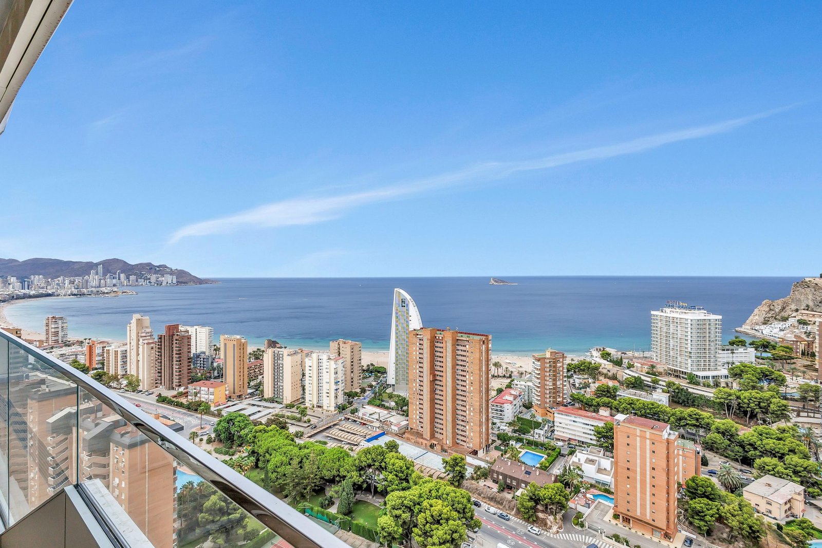 Vistas panorámicas al mar en Benidorm
